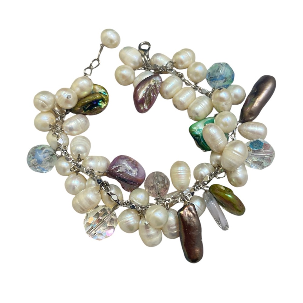 Elegant Multi-Color Pearl Bracelet